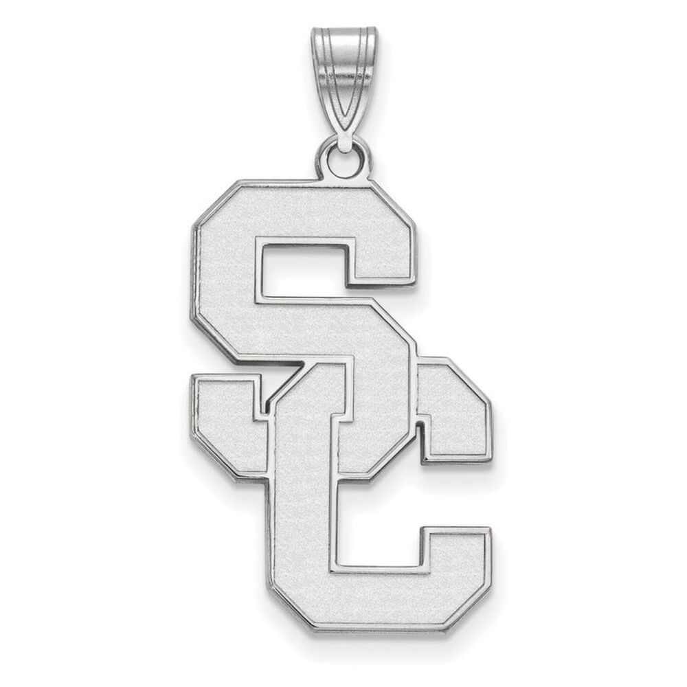 10K White Gold University of Southern California XL Pendant